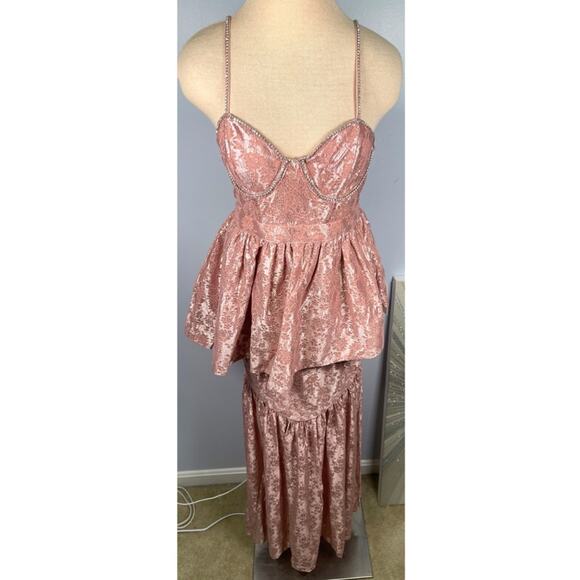 For Love And Lemons Pink Sequin Maxi Dress - Picture 5 of 11